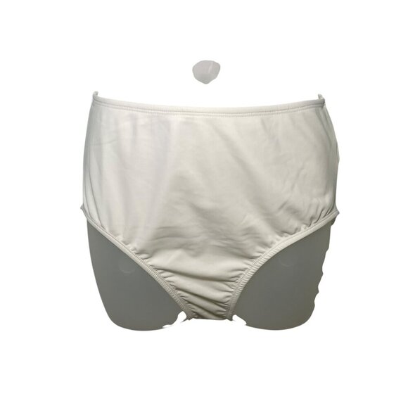 Sleeper White High Waisted Bikini Bottom Medium NWT Lined Swimwear - Picture 2 of 6